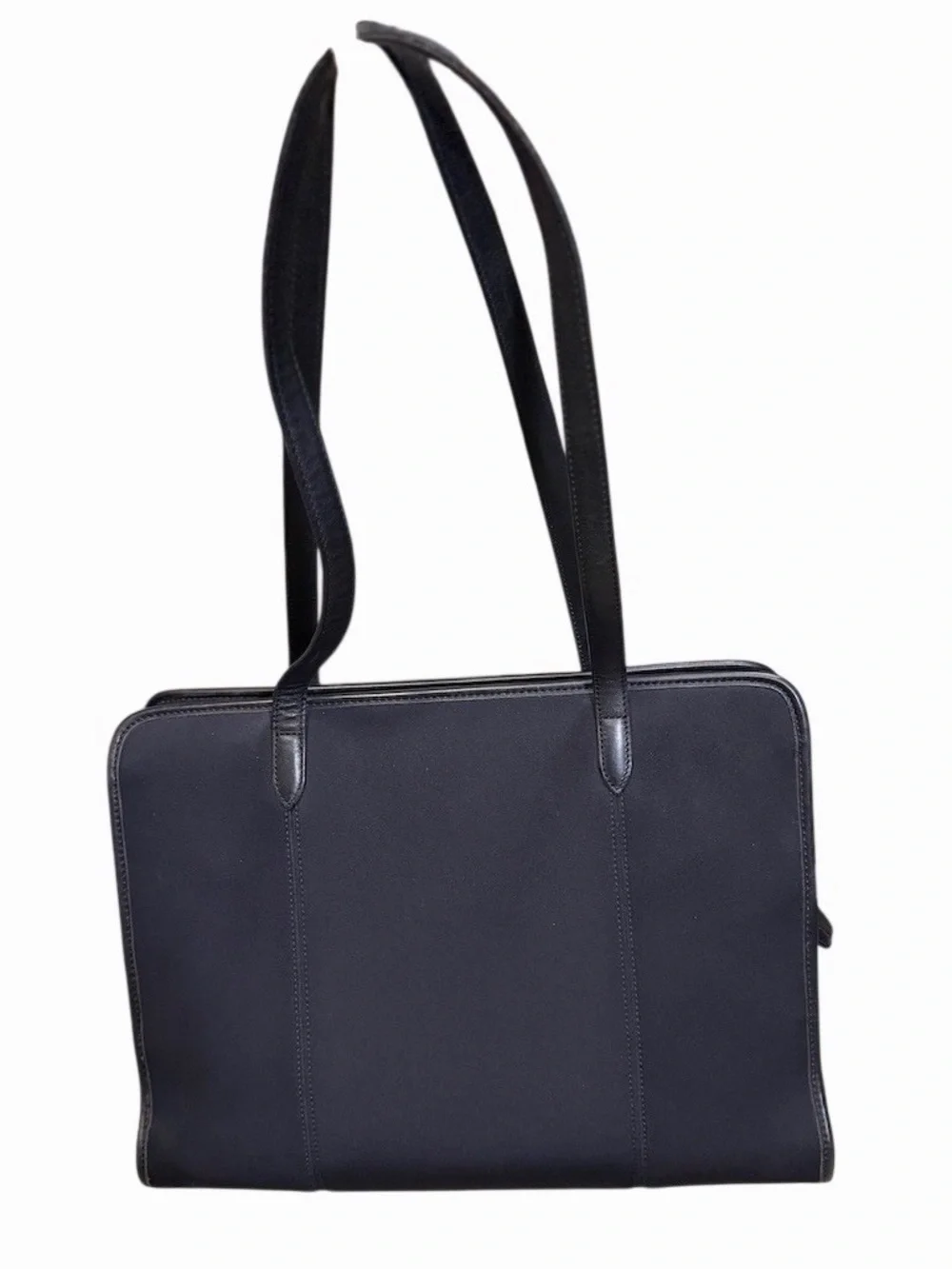 Coach Vintage 1998 Black Neoprene And Leather Laptop Tote Bag